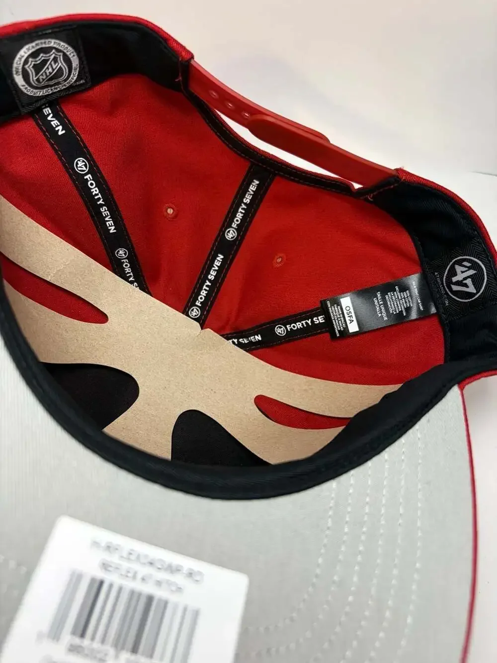 Chicago Blackhawks 47 Brand Red Reflex Hitch Snapback Hat Cap OSFA